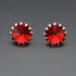 Auskari "Vintāžš VII (Scarlet)" ar Swarovski™ kristāliem